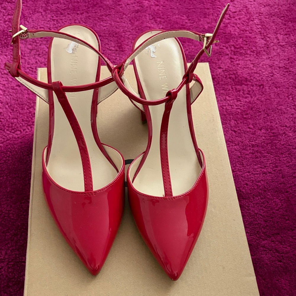Nine West Glossy Red Women's Heels